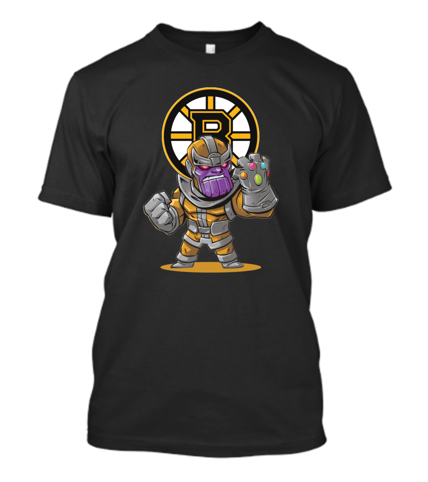 Thanos Boston Bruins Fans Infinity Gauntlet Crossover T-Shirt