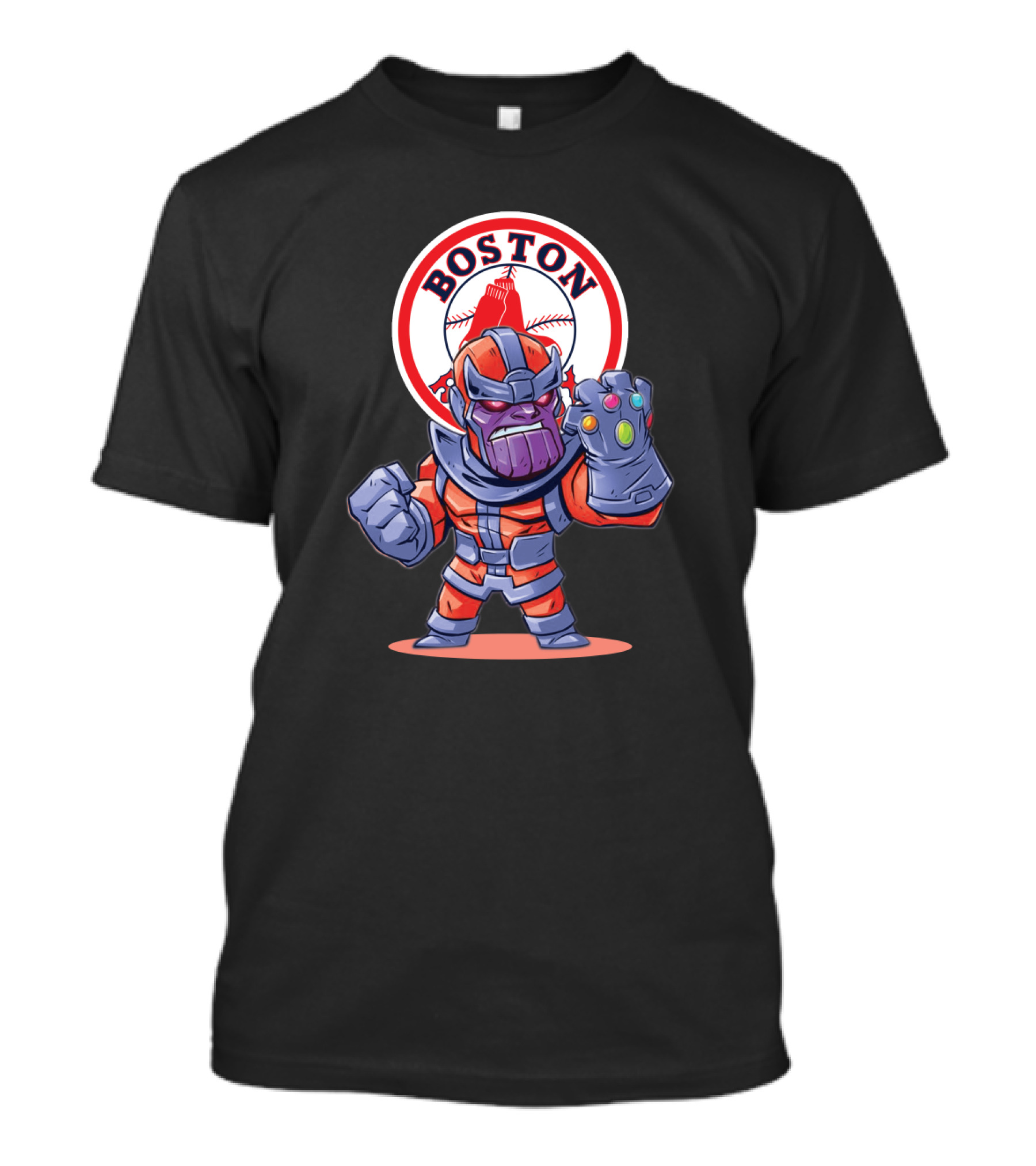 Thanos Boston Red Sox Infinity Gauntlet Mashup T-Shirt