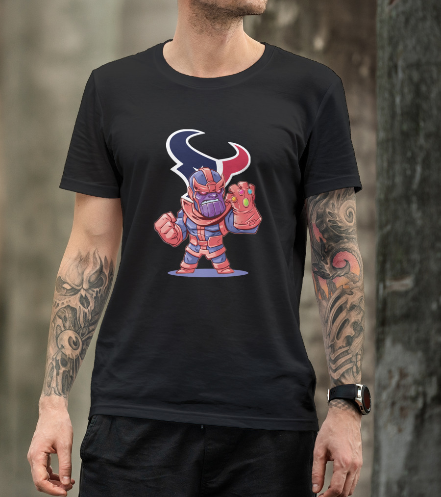 Thanos Houston Texans Nfl Crossover T-Shirt