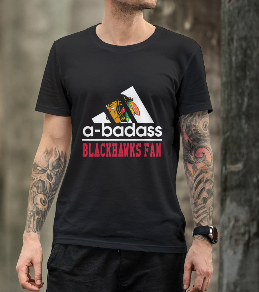 A-Badass Blackhawks Fan T-Shirt