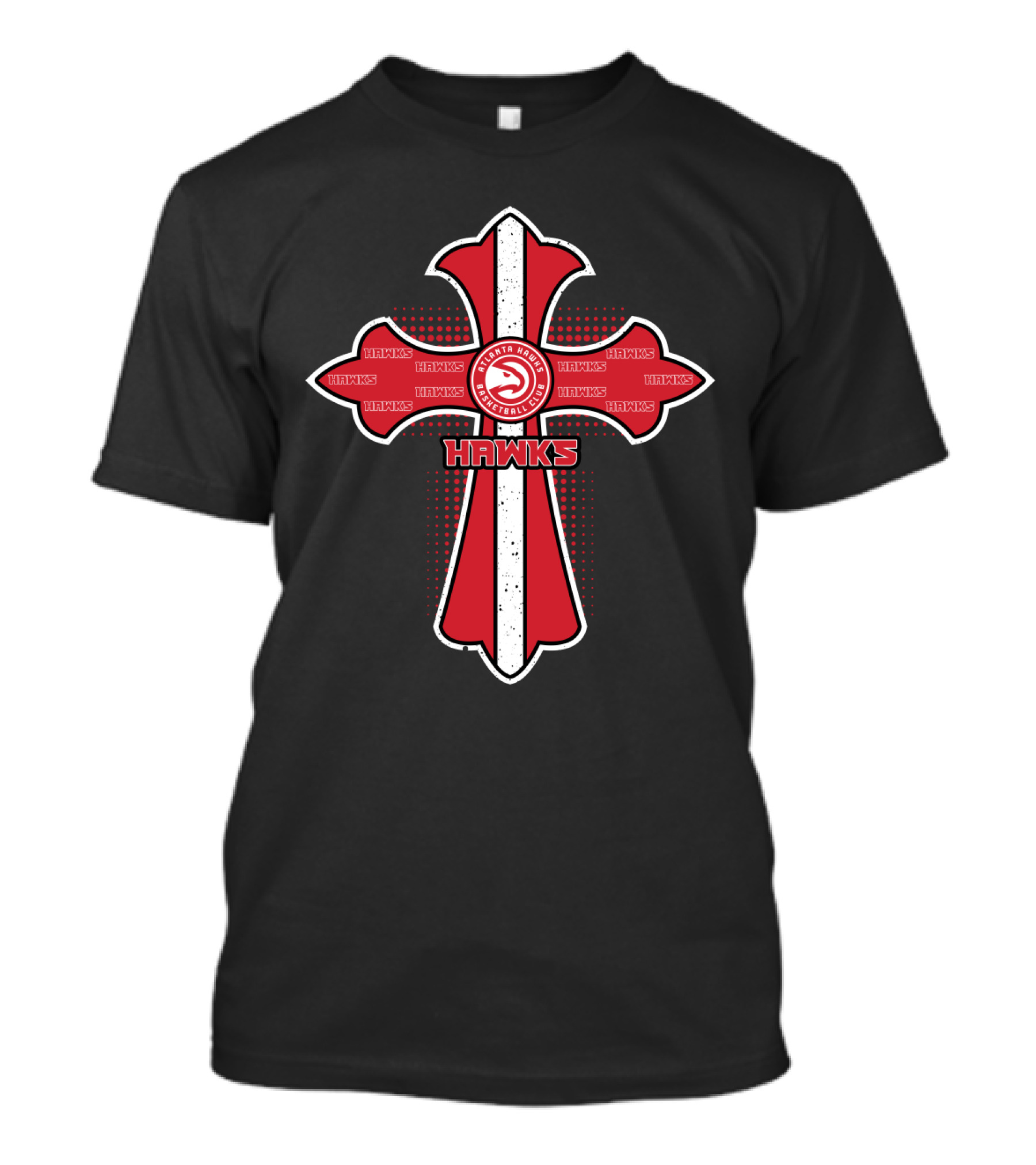 Atlanta Hawks Basketball Cross Faith Hawks T-Shirt