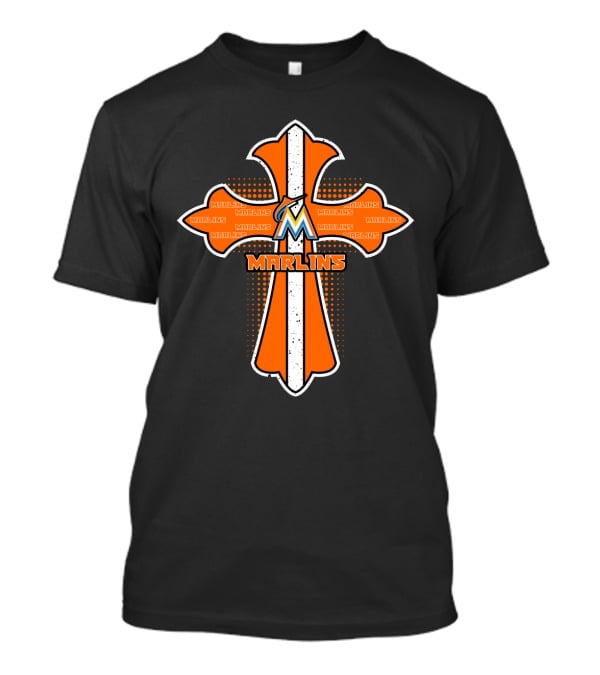 Cross Marlins Jesus Miami Fans T-Shirt