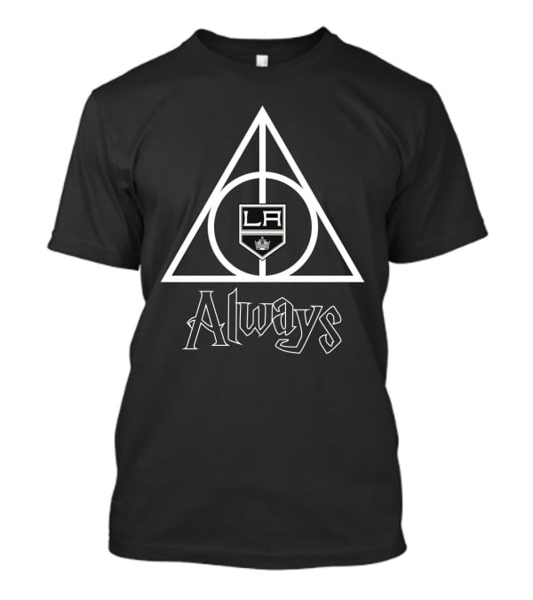 Los Angeles Kings Deathly Hallows Always Logo Graphics T-Shirt