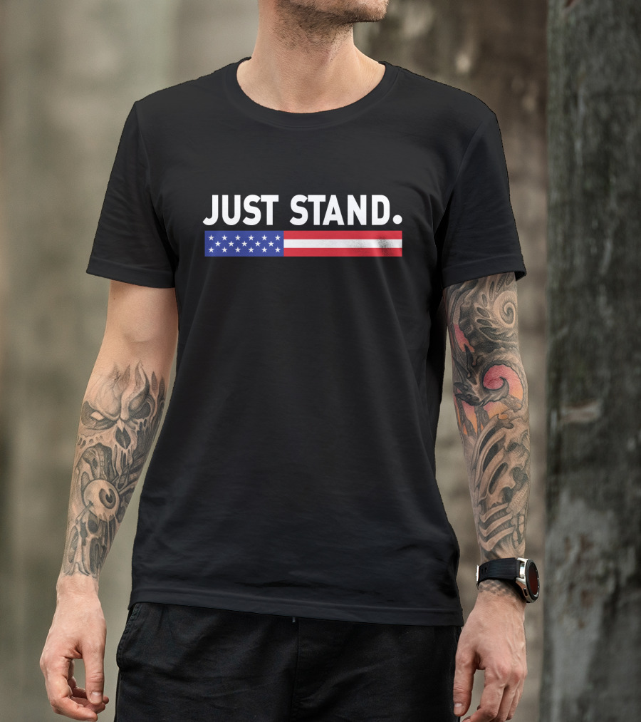 Just Stand American Flag T-Shirt