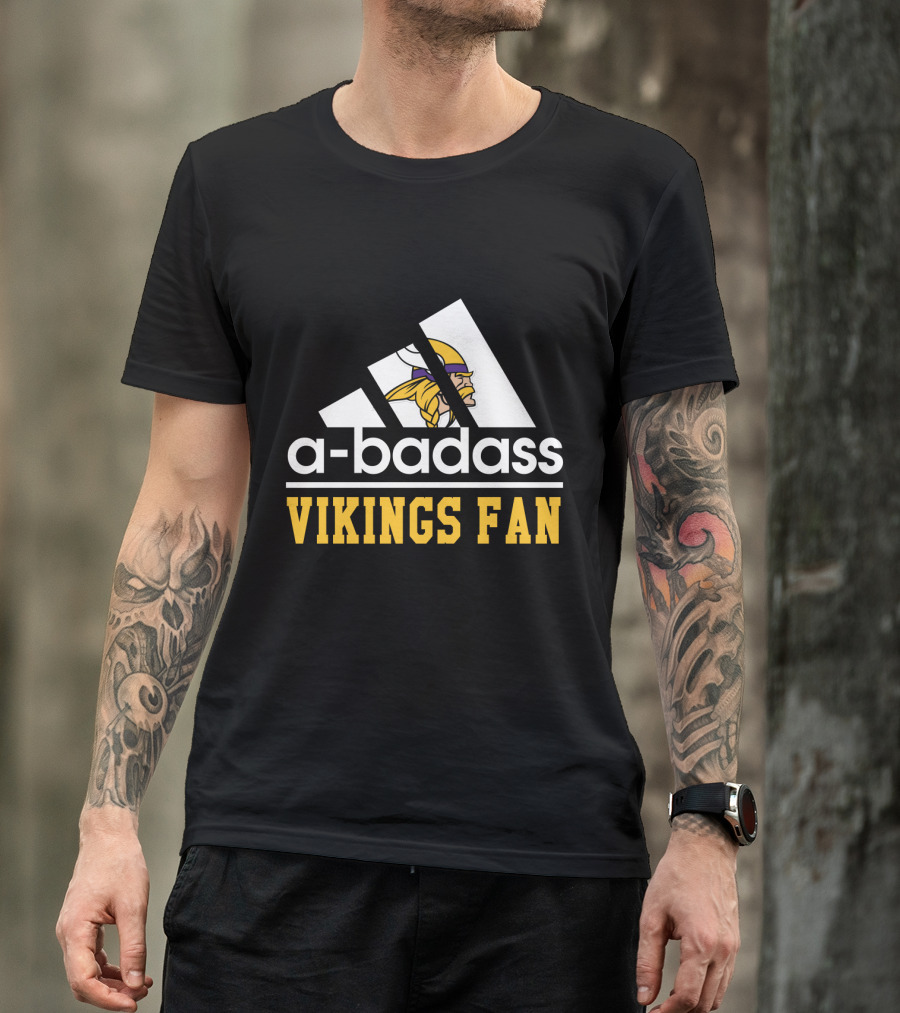 A-Badass Vikings Fan Minnesota Cool For Fans T-Shirt