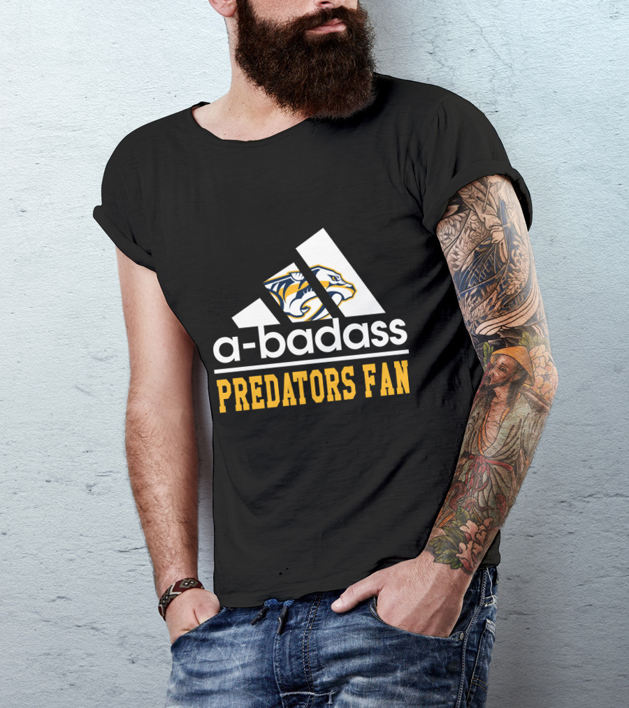 A-Badass Predators Fan Nashville Predators T-Shirt