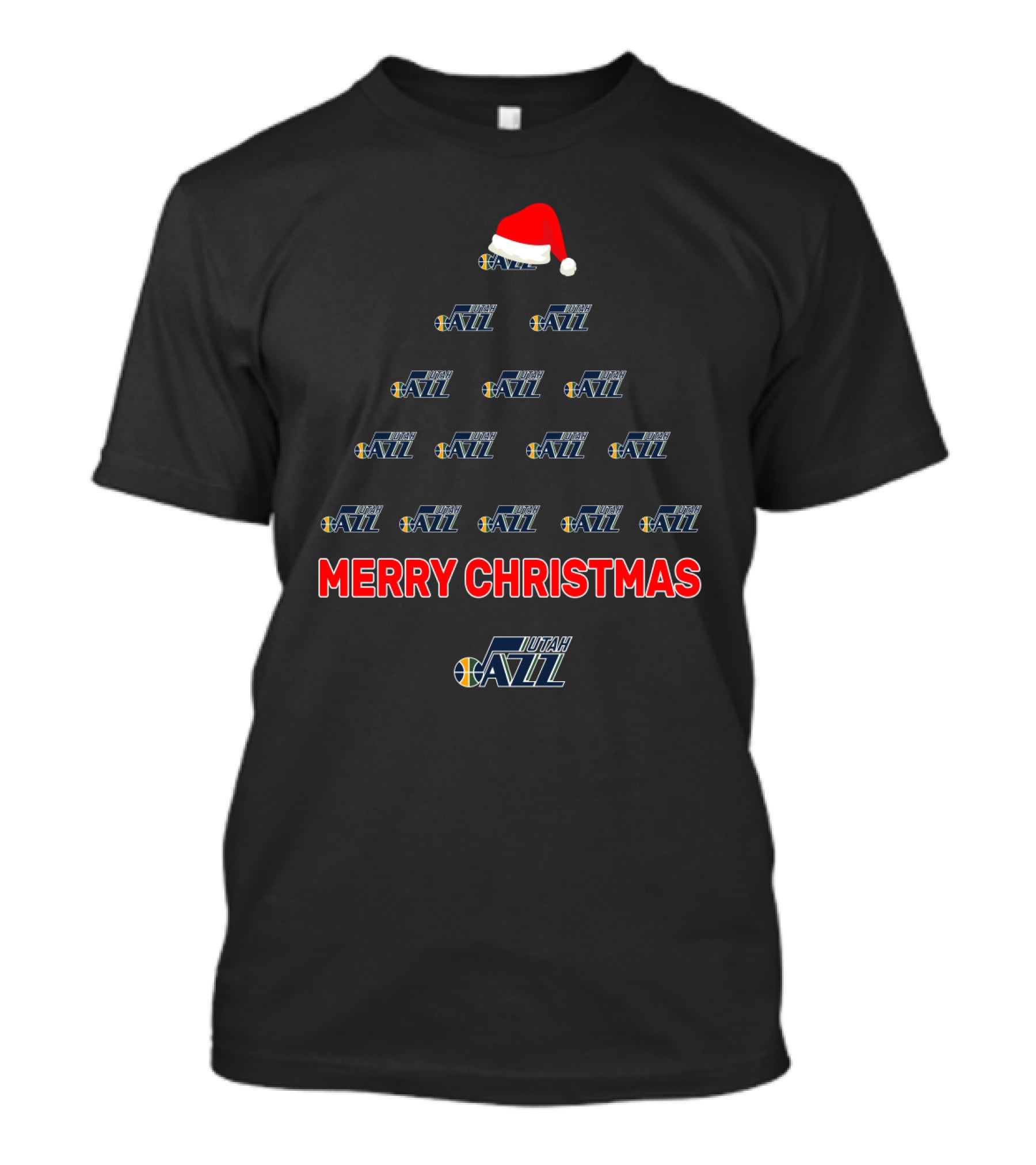 Merry Christmas Utah Jazz Tree T-Shirt