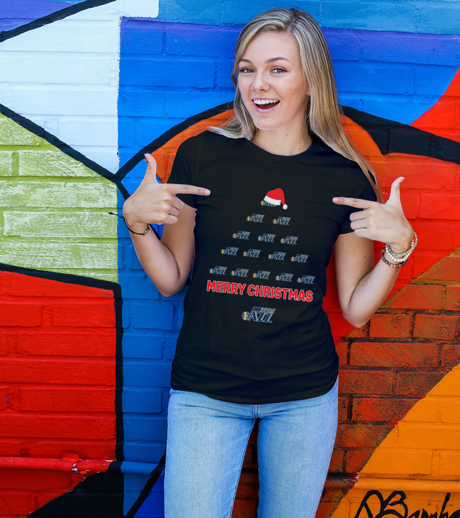 Merry Christmas Utah Jazz Tree T-Shirt