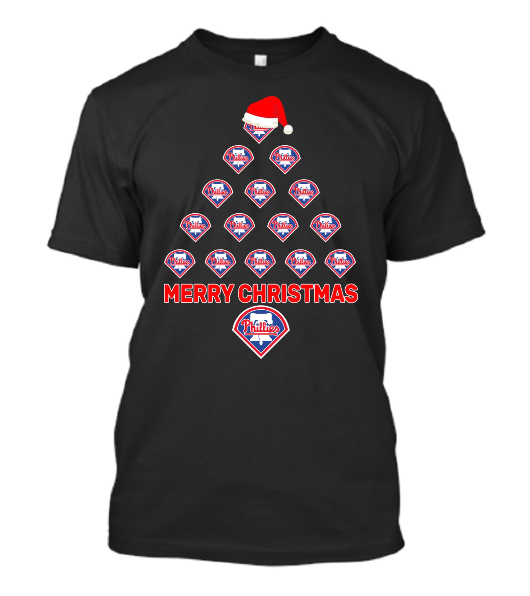 Merry Christmas Philadelphia Phillies Tree T-Shirt