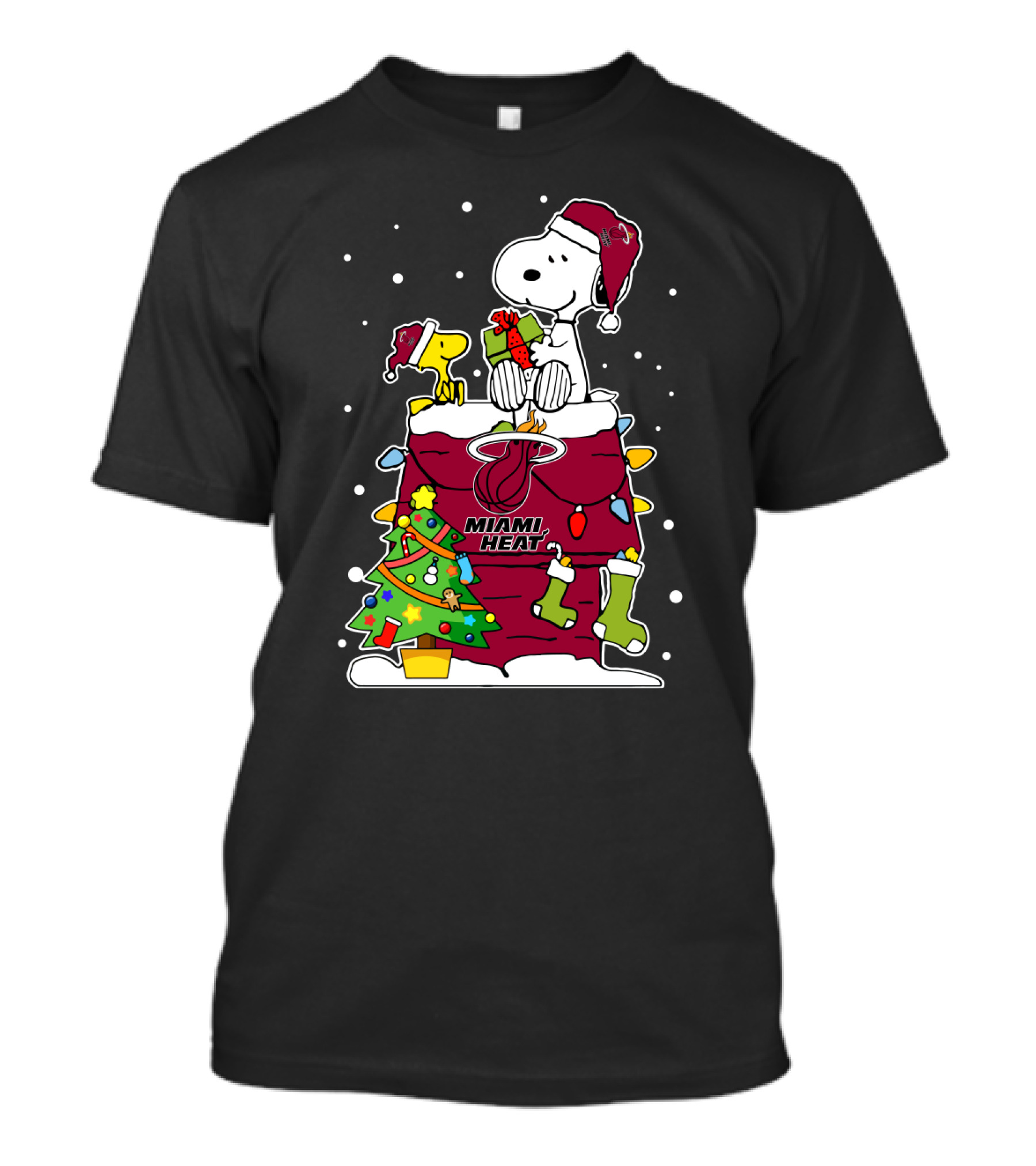 Miami Heat Snoopy Christmas Festive Sweater And Gift Theme T-Shirt