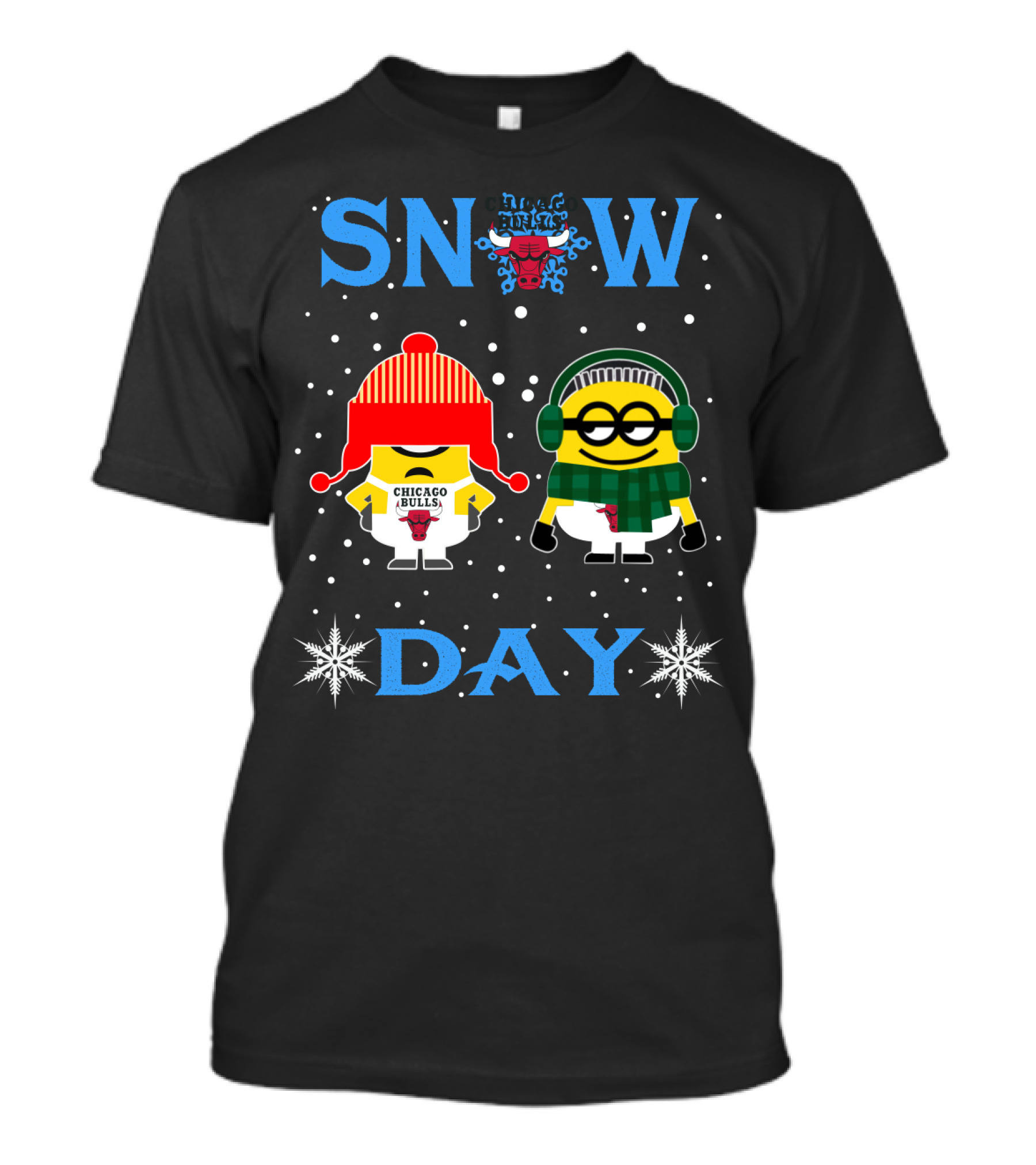 Snow Chicago Bulls Day With Minion Fans T-Shirt