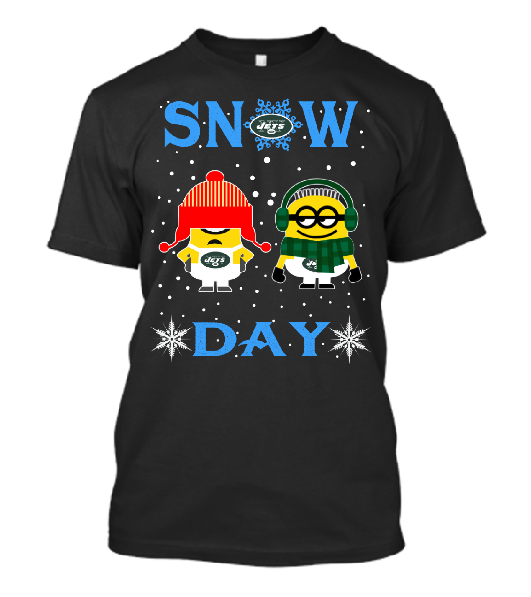 Snow Day New York Jets Minion Fans T-Shirt