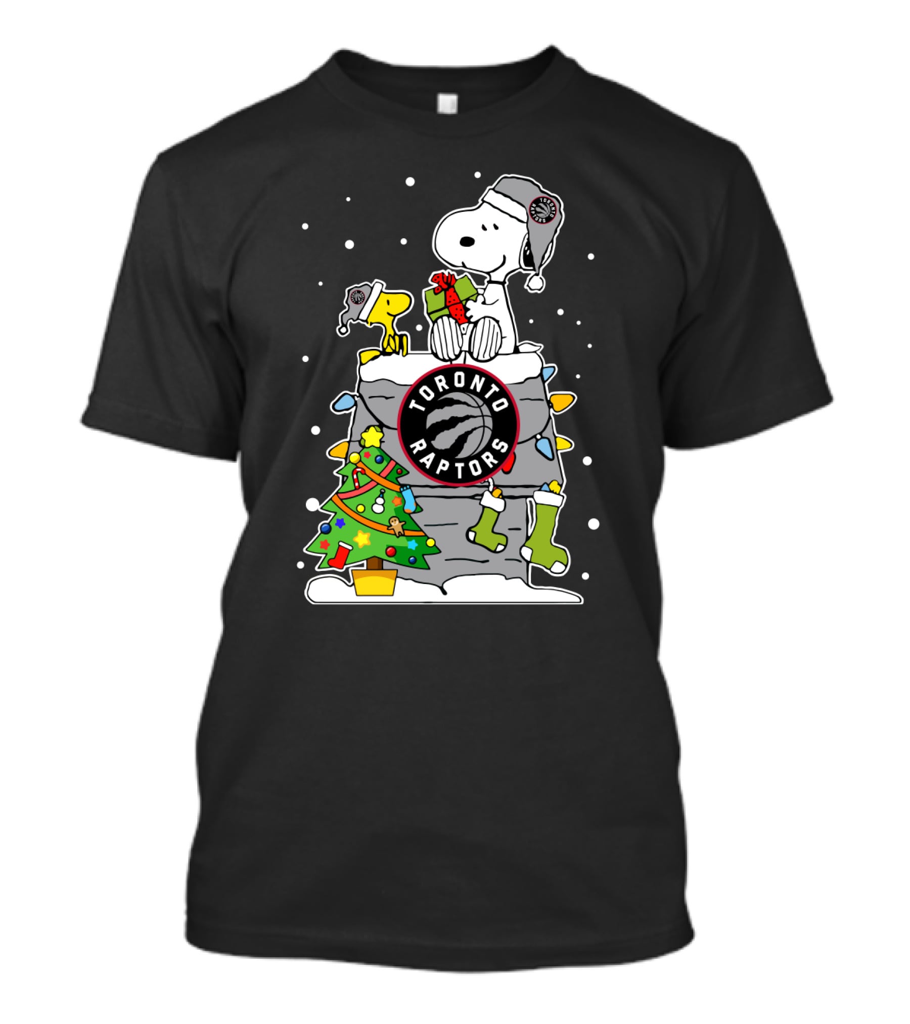 Toronto Raptors Snoopy Holiday Christmas Fans T-Shirt