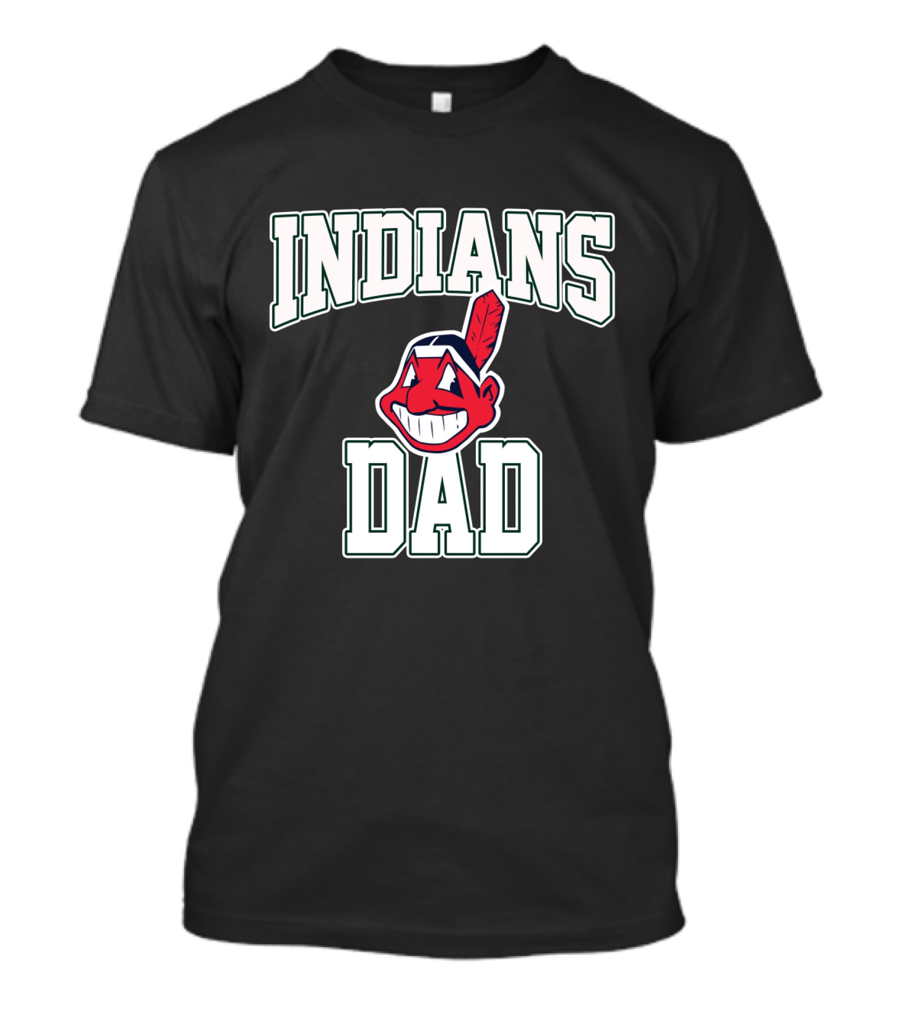 Indians Dad Cleveland Baseball Logo Enthusiast T-Shirt