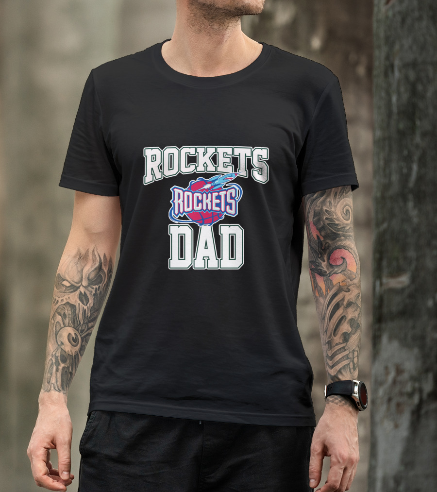 Rocket Dad Father's Day Best Houston Rockets T-Shirt