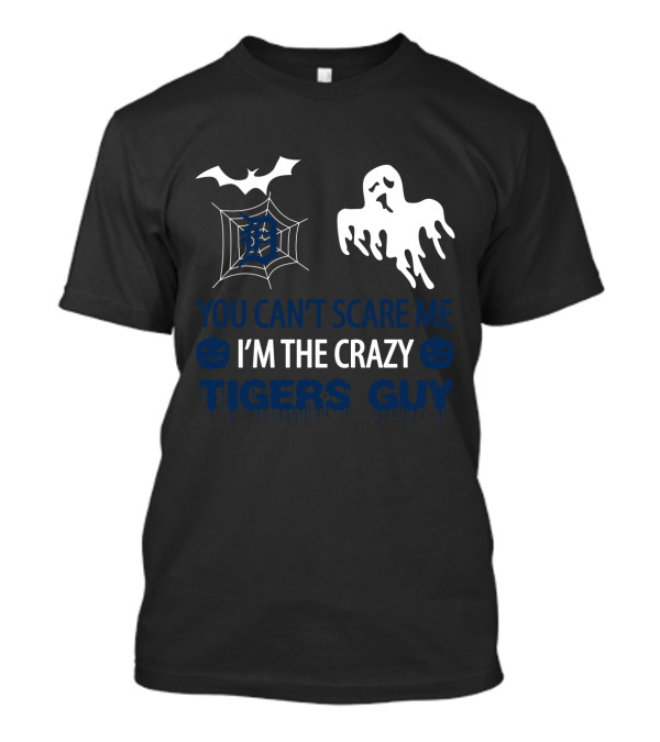 You Can't Scare Me I'm The Crazy Tigers Guy Halloween Ghost Bat Web T-Shirt