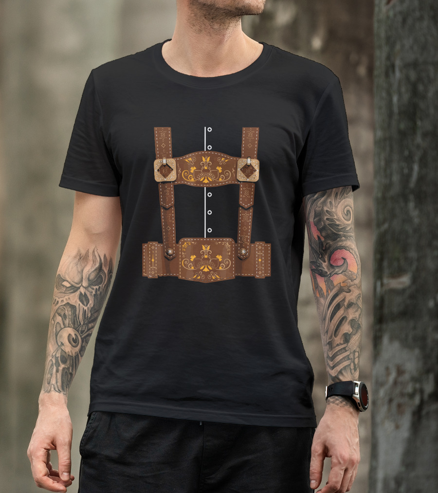 Oktoberfest Bavarian Lederhosen Costume T-Shirt