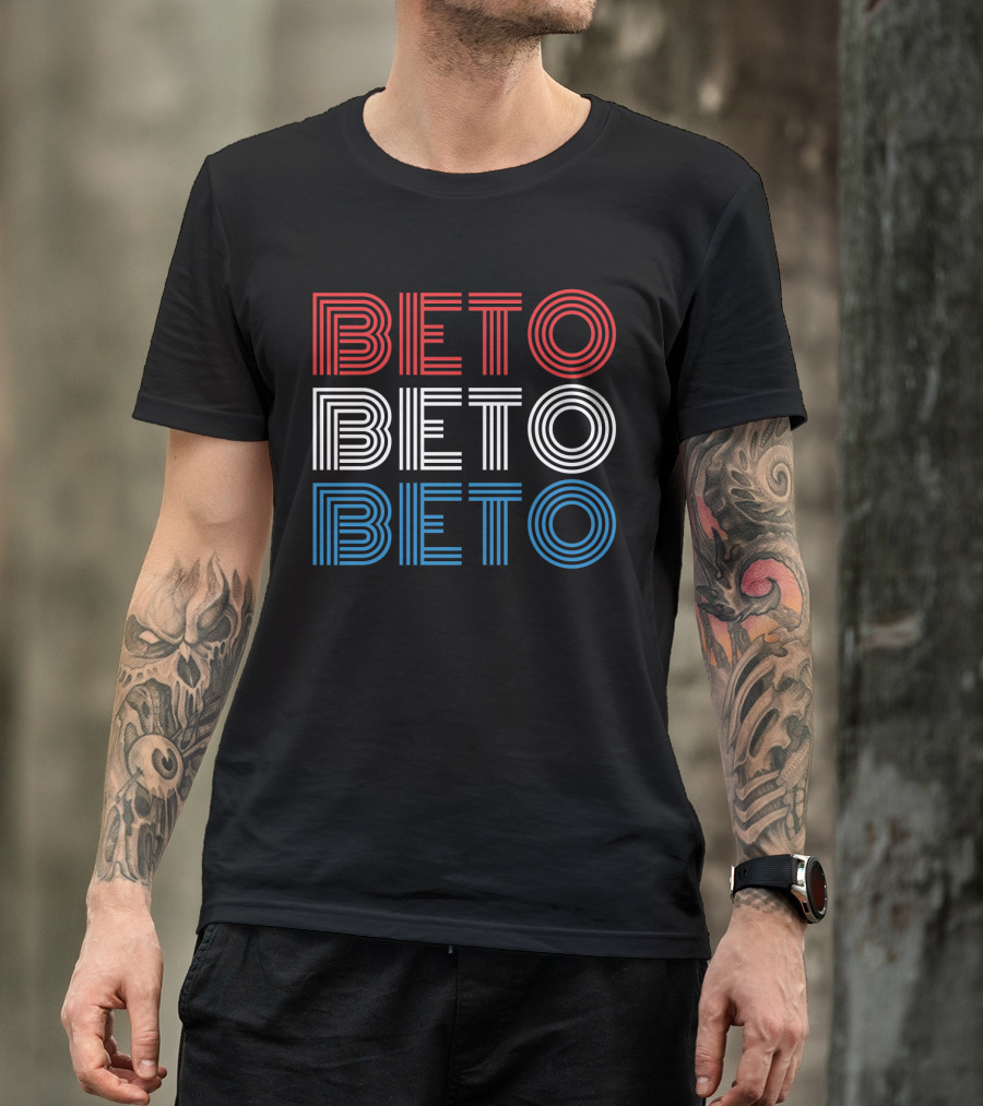 Beto Red White Blue Election Campaign T-Shirt