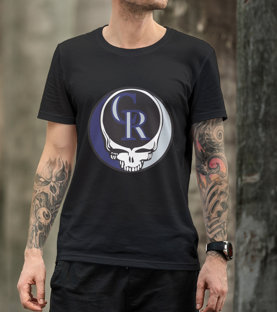 Grateful Dead Steal Your Face Colorado Rockies CR Logo Fusion T-Shirt