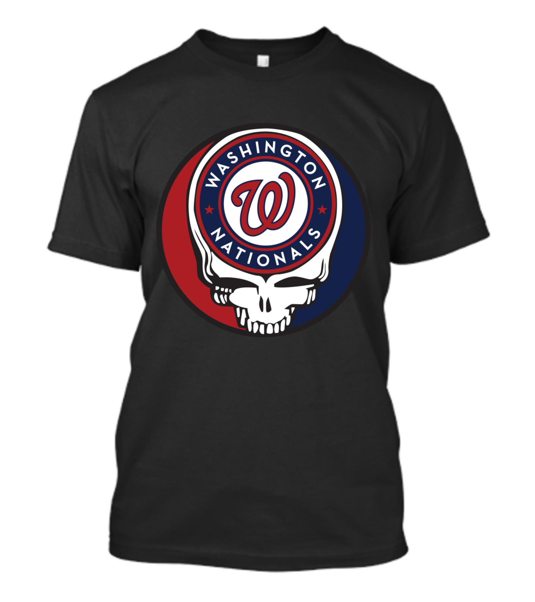 Washington Nationals Grateful Dead Fusion Skull T-Shirt