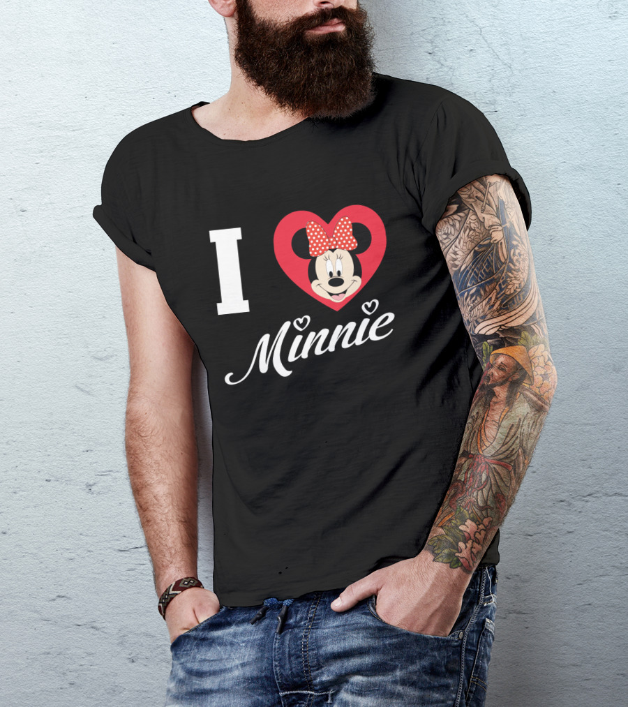 I Heart Minnie Mouse Bow Polka Dot Magic T-Shirt