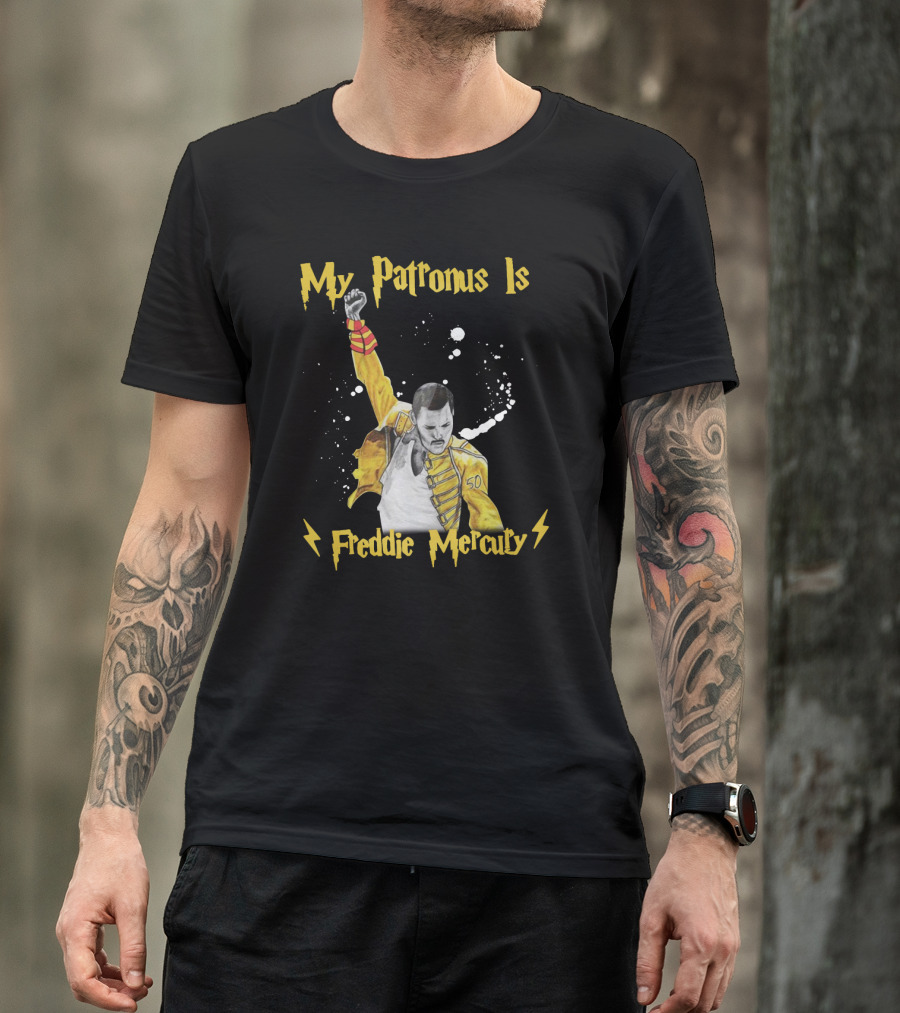 My Patronus Is Freddie Mercury Magic Lightning T-Shirt