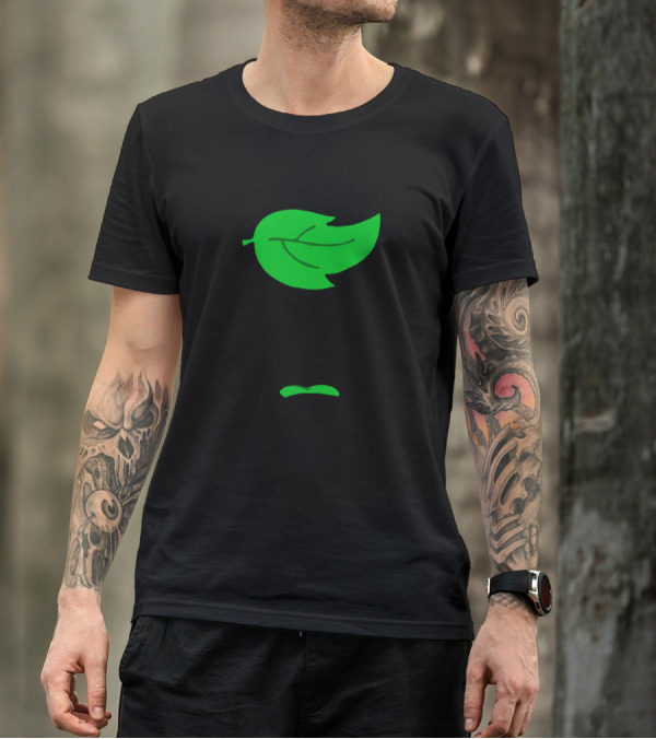 Guava Juice Leaf Head Character Face T-Shirt