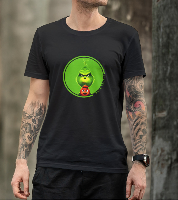 The Grinch I Hate People Christmas Movies Max T-Shirt