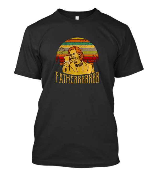 The IT Crowd Douglas Reynholm Fatherrrr Vintage Sunset Stripes T-Shirt