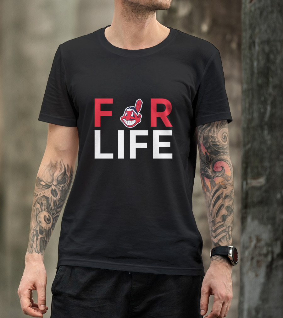 For Life Cleveland Indians Fans Chief Wahoo T-Shirt