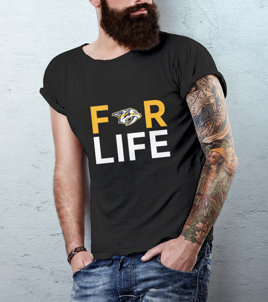 Nashville Predators For Life Fans NHL Team T-Shirt