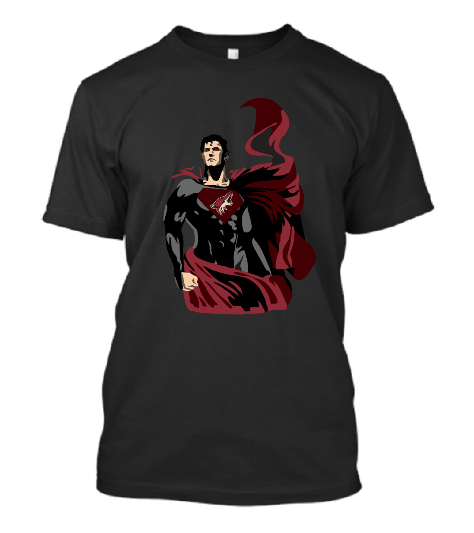 Superman Arizona Coyotes NHL Logo Mashup T-Shirt