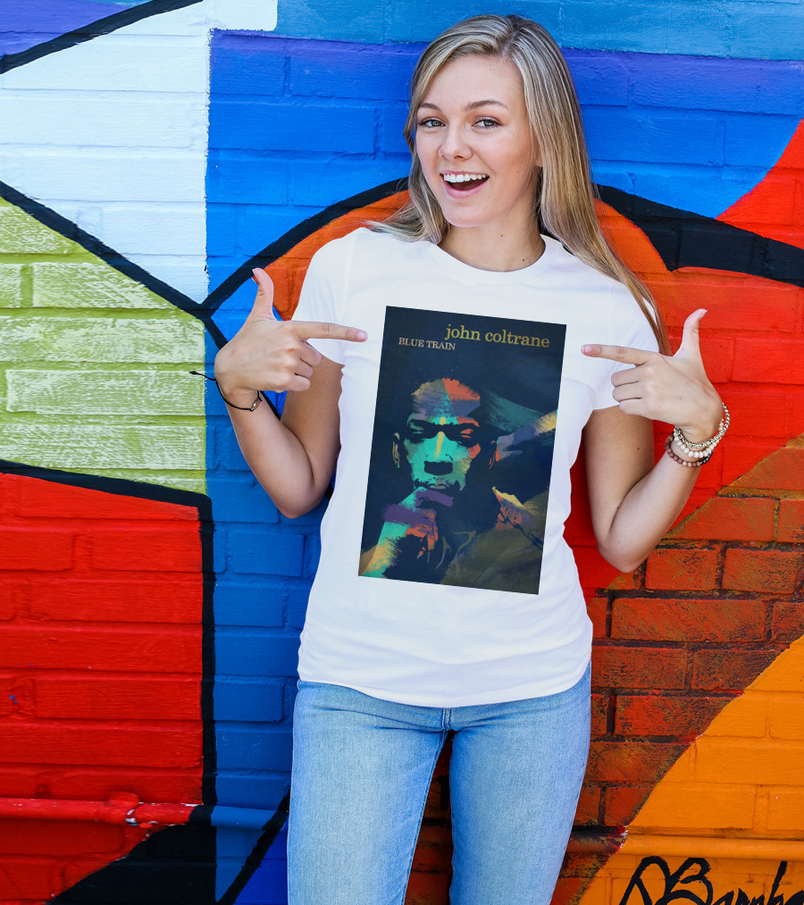 John Coltrane Blue Train Colorful Jazz Music Legend T-Shirt
