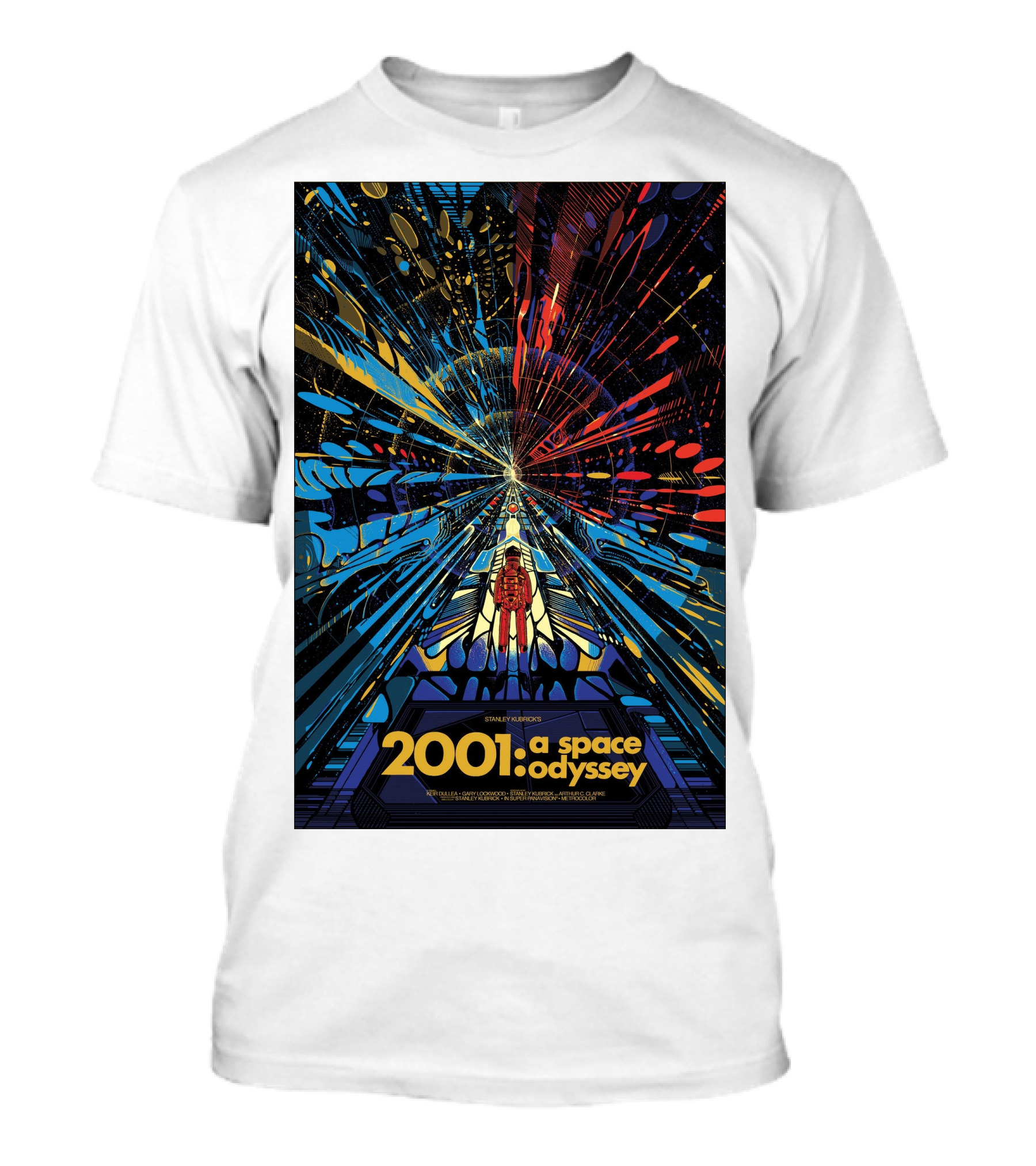 2001: A Space Odyssey Sci-Fi Psychedelic Explosion Astronaut Journey T-Shirt