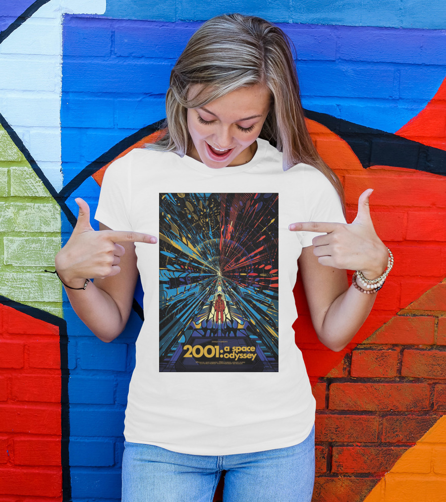 2001: A Space Odyssey Sci-Fi Psychedelic Explosion Astronaut Journey T-Shirt