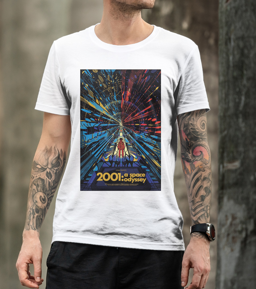 2001: A Space Odyssey Sci-Fi Psychedelic Explosion Astronaut Journey T-Shirt