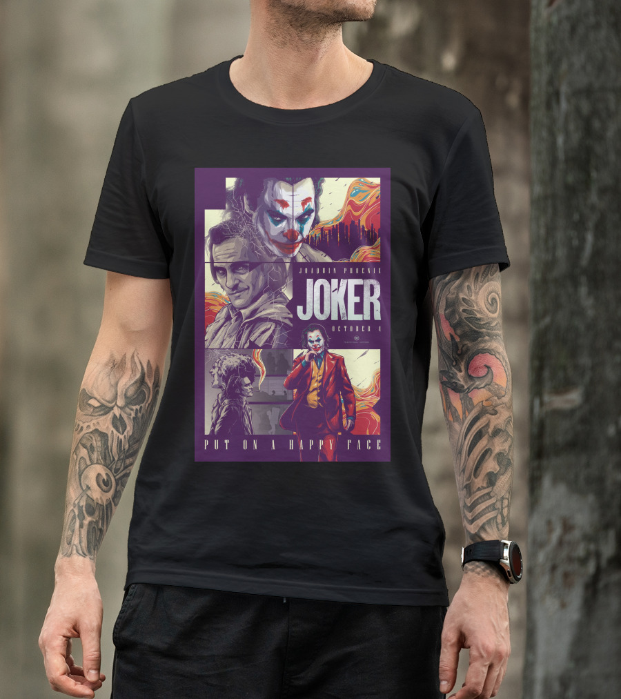 Joker Joaquin Phoenix October 4 Put On A Happy Face T-Shirt