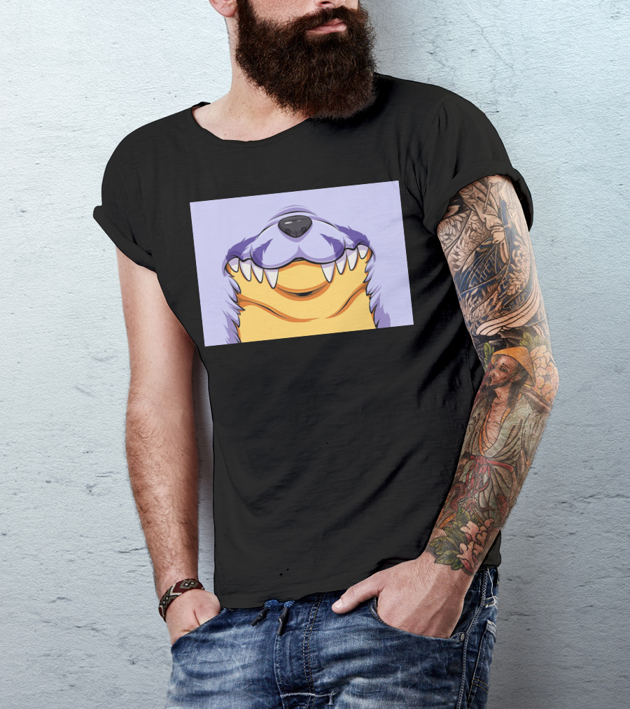 Gabu Mask Anime-Inspired Wolf Face T-Shirt