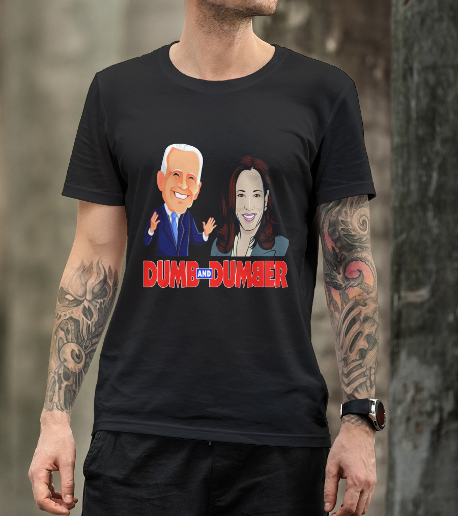 Dumb And Dumber Political Caricature Duo T-Shirt
