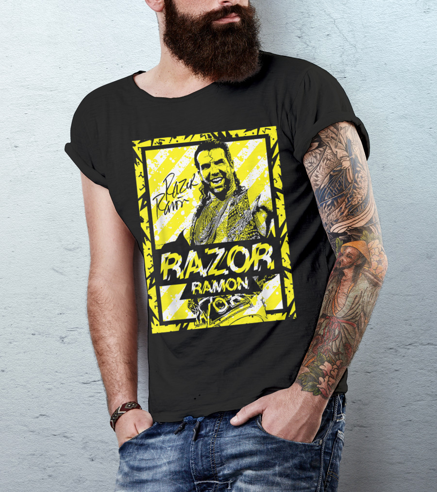 Razor Ramon Signature Yellow Stripes T-Shirt