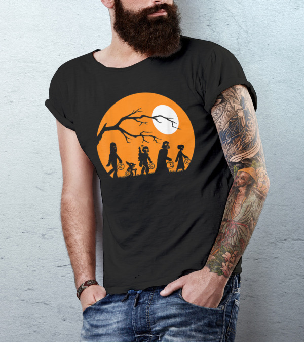 Trick Or Treat Halloween Characters Star Wars T-Shirt