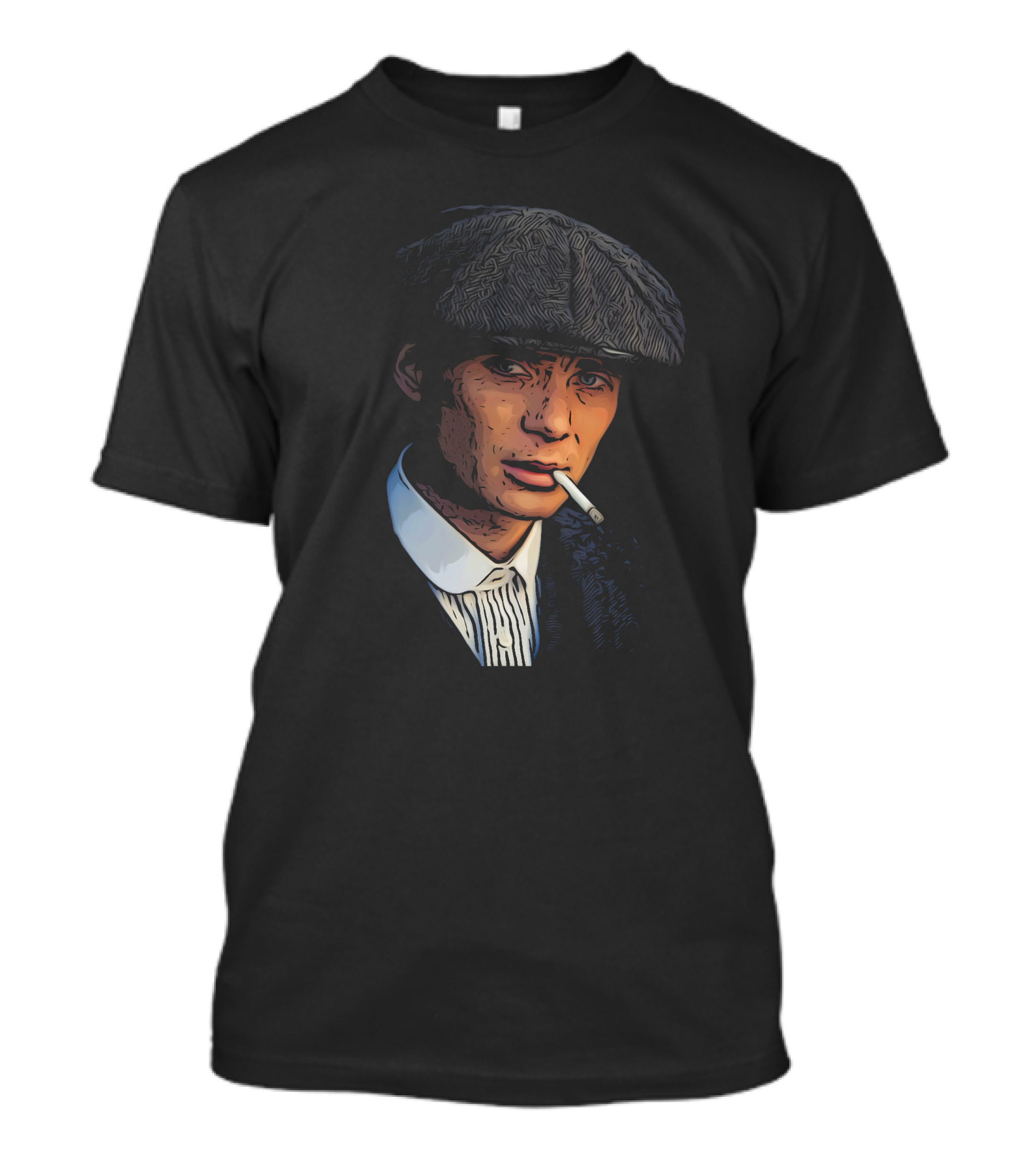 Thomas Shelby Peaky Blinders Smoking Cap Iconic T-Shirt