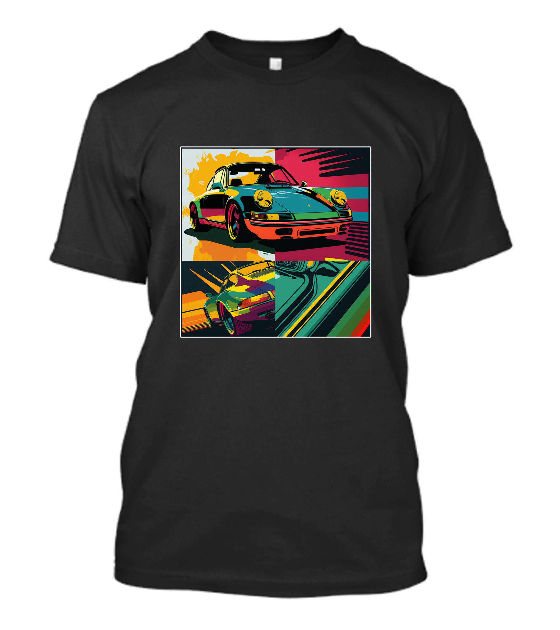 Porsche 911 Vibrant Neon Pop T-Shirt