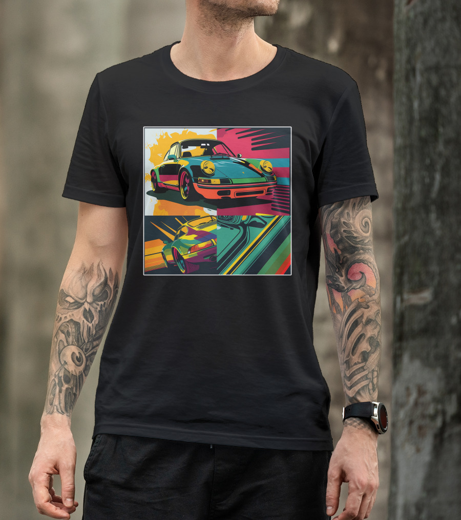 Porsche 911 Vibrant Neon Pop T-Shirt