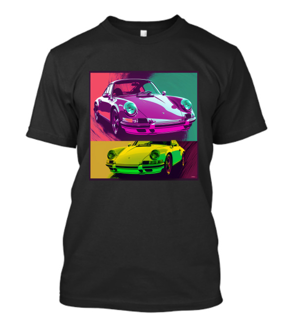 Porsche 911 Pop Art Style Retro Colorful T-Shirt