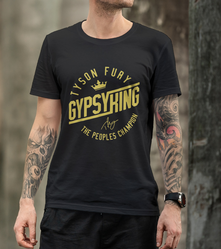 Tyson Fury Gypsy King Crown Logo The Peoples Champion T-Shirt