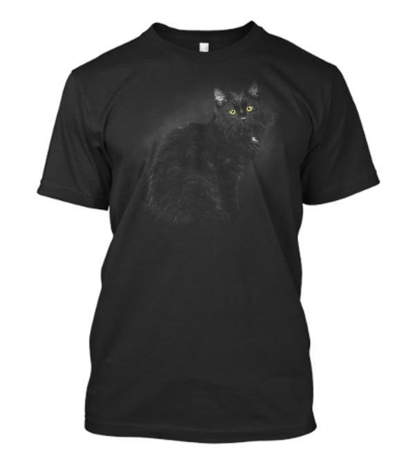 Blackcats Yellow Eyes Mystical Black Cat T-Shirt