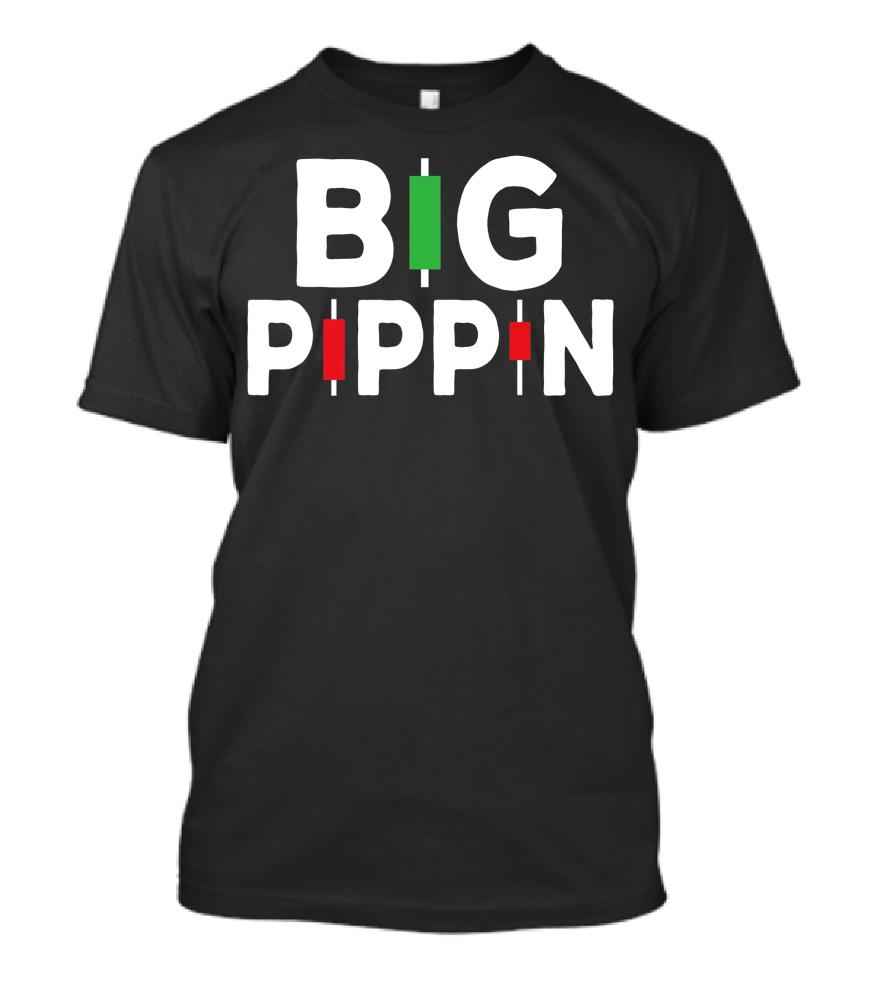 Big Pippin Stock Day Trader Trading Forex Investor Candlestick Chart Graphics T-Shirt