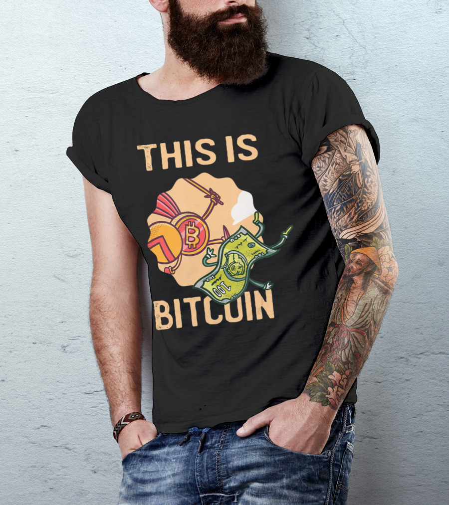 This Is Bitcoin Crypto Hodl Hold Shares Spartan Capital Bull Bear T-Shirt