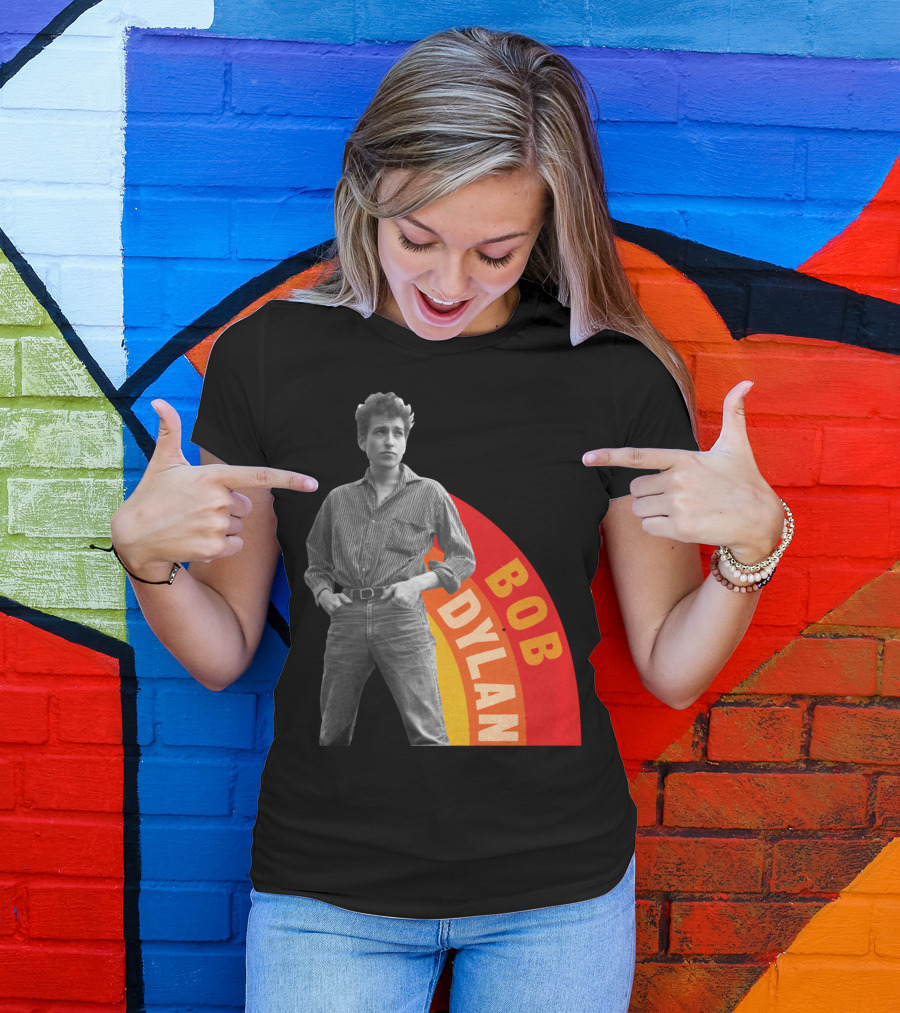 Bob Dylan Rainbow Photo T-Shirt
